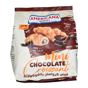 اشتري قم بشراء Americana Mini Chocolate Croissant 10 x 22 g Online at Best Price من الموقع - من لولو هايبر ماركت Brought In Bread في الكويت