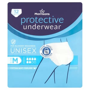 Morrisons Protective Underwear Unisex  Size Medium 12 pcs
