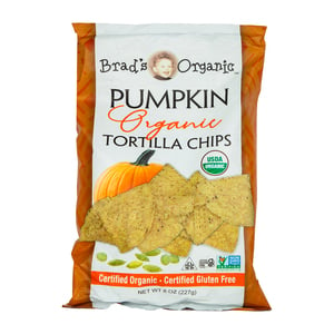 Brad's Organic Pumpkin Tortilla Chips 227 g