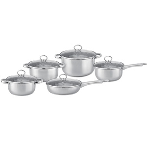 Chefline Stainless Steel Cookware 10pcs set Assorted