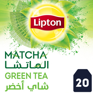 ليبتون شاي أخضر مع الماتشا 20 كيس شاي