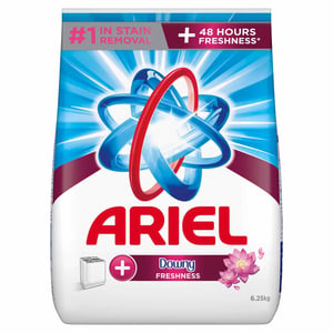 Ariel Semi-Automatic Downy Laundry Detergent Powder, Number 1 in Stain Removal with 48 Hours of Freshness, 6.25 kg