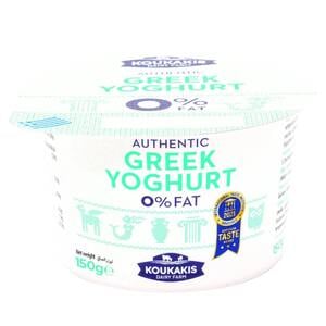 اشتري قم بشراء Koukakis Authentic Greek Yoghurt 0% Fat 150 g Online at Best Price من الموقع - من لولو هايبر ماركت Plain Yoghurt في الامارات