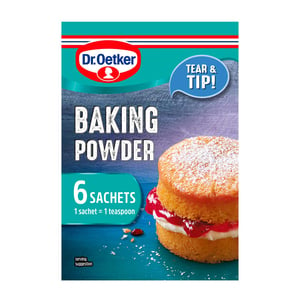 Buy Dr.Oetker Baking Powder Gluten Free 6 x 5 g Online at Best Price | Baking Powder | Lulu KSA in UAE