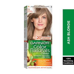 Buy Garnier Color Naturals 7.1 Ash Blonde 1 pkt Online at Best Price | Permanent Colorants | Lulu Egypt in UAE