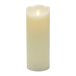 Maple Leaf Battery Operated LED Wax Candle 7.5x20cm