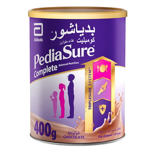 Pediasure Complete Balanced Nutrition Triplesure System Chocolate Flavor For Children From 1-10 Years 400 g