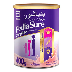 Pediasure Complete Balanced Nutrition With Strawberry Flavour For Children 1-10 Years 400 g