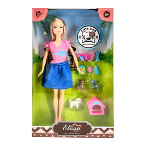Elissa Home Fashion Doll with Pets Style III , 11.5 inches SL306128