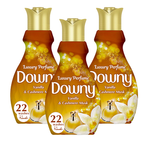 Downy Perfume Collection Concentrate Fabric Softener Vanilla & Cashmere Musk 3 x 880 ml
