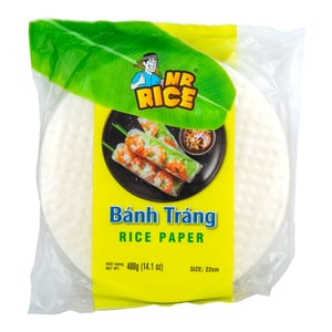 اشتري قم بشراء Mr. Rice White Rice Paper 22cm 400 g Online at Best Price من الموقع - من لولو هايبر ماركت HELLO VIETNAM في الامارات