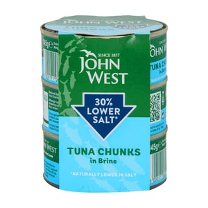 Johnwest Tuna Chunks in Brine 3 x 145 g
