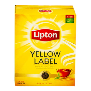 ليبتون العلامة الصفراء شاي ناعم عبوة اقتصادية 400 جم