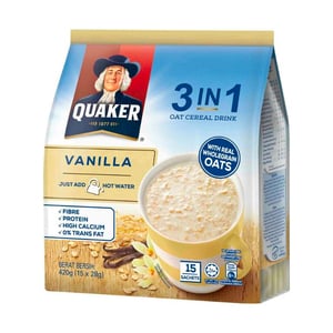 Quaker 3 In 1 Vanilla 15 X 30g
