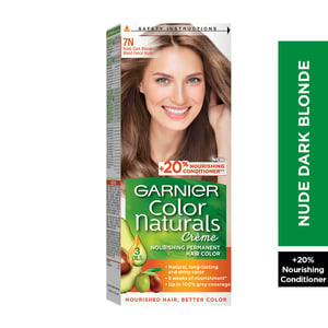 Buy Garnier Color Naturals Nourishing Permanent Hair Color 7N Nude Dark Blonde 1 pkt Online at Best Price | Permanent Colorants | Lulu UAE in Kuwait