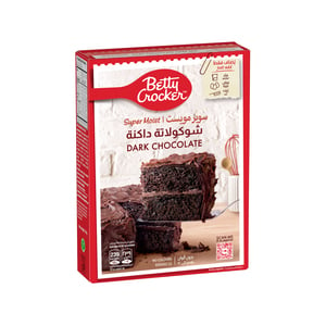 Buy Betty Crocker Super Moist Dark Chocolate Cake Mix 510 g Online at Best Price | Cake & Dessert Mixes | Lulu Kuwait in Kuwait