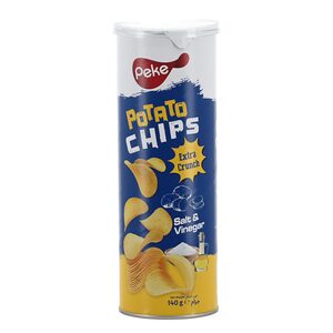 Peke Extra Crunch Salt & Vinegar Flavor Potato Chips 140 g