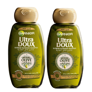 Garnier Ultra Doux Extreme Nutrition Mythic Olive Shampoo Value Pack 2 x 400 ml