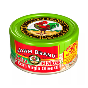 Ayam Brand Saba Mackerel Flakes Olive Oil 150g