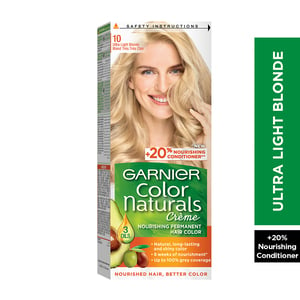 Buy Garnier Color Naturals 10 Ultra Light Blonde 1 pkt Online at Best Price | Permanent Colorants | Lulu Kuwait in Kuwait
