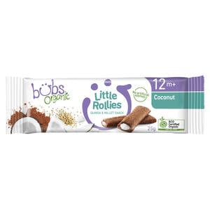 Bubs Organic Little Rollies Quinoa & Millet Snack 12+ Months 25 g