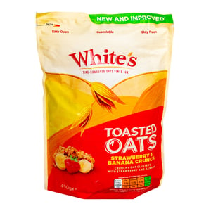 White's Strawberry & Banana Crunch Toasted Oats 450 g