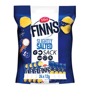 Finns Tiffany Finns Crinkled Potato Chips Slightly Salted 24 x 12 g