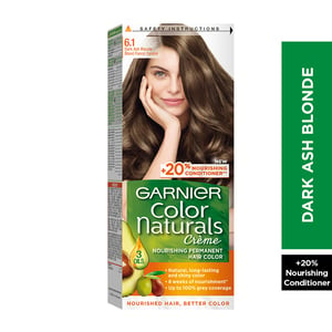 Buy Garnier Naturals 6.11 Dark Ash Blonde 1 pkt Online at Best Price | Permanent Colorants | Lulu Egypt in UAE