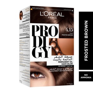 Buy LOreal Paris Prodigy Hair Color 4.15 Frosted Brown 1 pkt Online at Best Price | Permanent Colorants | Lulu Kuwait in Kuwait