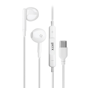 X.cell XL-HS-104C-WHT Wired Headsets Out of Ear Shape With Type C Jack - White