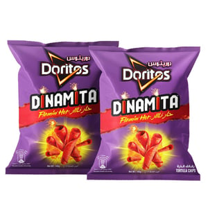 Doritos Dinamita Flamin Hot Tortilla Chips Value Pack 2 x 145 g