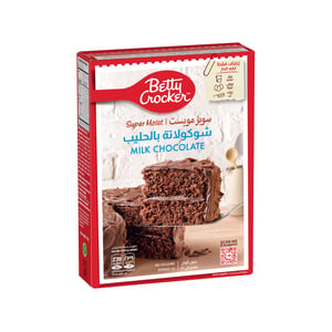 Buy Betty Crocker Super Moist Milk Chocolate Cake Mix 510 g Online at Best Price | Cake & Dessert Mixes | Lulu UAE in Kuwait