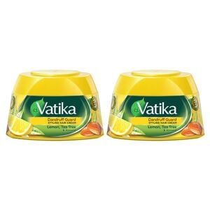 Vatika Naturals Dandruff Guard Styling Hair Cream Lemon, Tea Tree & Almond Value Pack 2 x 140 ml