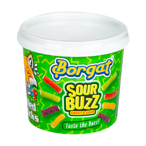 Borgat Sour Buzz Filled Sticks Sweet & Sour Multi Flavour 150 g