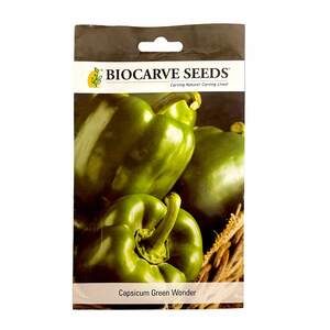 Biocarve Seeds Capsicum Green Wonder Seeds