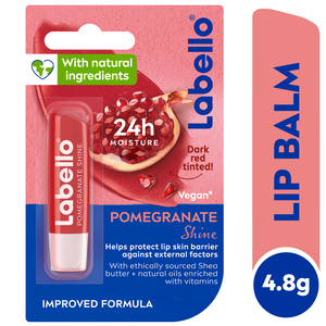 Labello Lip Balm Moisturising Lip Care Pomegranate Shine 4.8 g