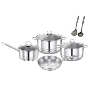 Prestige Stainless Steel Cookware Set, 9 Pcs, PR80980