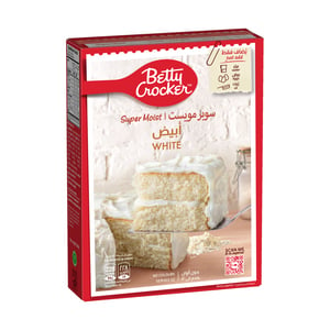 Buy Betty Crocker Super Moist Velvety White Cake Mix 510 g Online at Best Price | Cake & Dessert Mixes | Lulu Kuwait in Kuwait