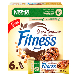Nestle Fitness Choco Banana Cereal Bar 6 x 23.5 g
