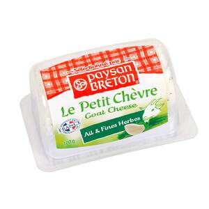 Paysan Breton Le Petit Chevre Goat Cheese With Garlic & Herbs 100 g