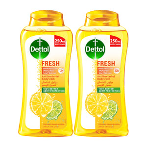 Dettol Fresh Body Wash Citrus & Orange Blossom Fragrance 2 x 250 ml