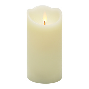 Maple Leaf Battery Operated LED Wax Candle 7.5x15cm