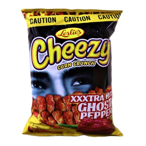 Leslie's Cheezy Xtra Hot Ghost Pepper Corn Crunch 130 g