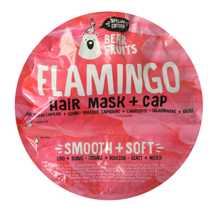 Bear Fruits Flamingo Hair Mask + Cap, 20 ml