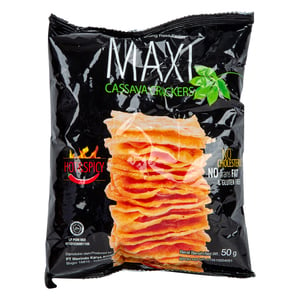 Maxi Hot & Spicy Cassava Crackers 50 g
