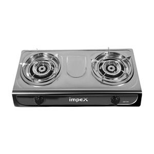 Impex IGS 124 Stainless Steel LP Gas Stove Featuring Auto Ignition