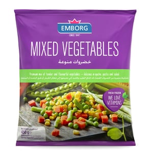 Buy Emborg Mixed Vegetables 450 g Online at Best Price | Mix Vegetable | Lulu Kuwait in UAE