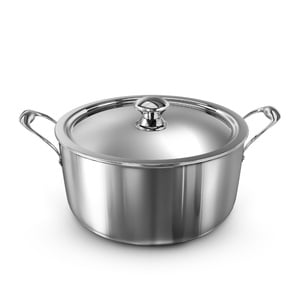 Delici Stainless Steel Triply Dutch Oven, 32 cm, Magicl