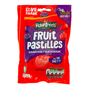 Rowntrees Strawberry & Blackcurrant Fruit Pastilles 143 g