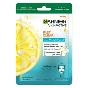 Garnier Skin Active Fast Clear Serum Tissue Mask 23 g